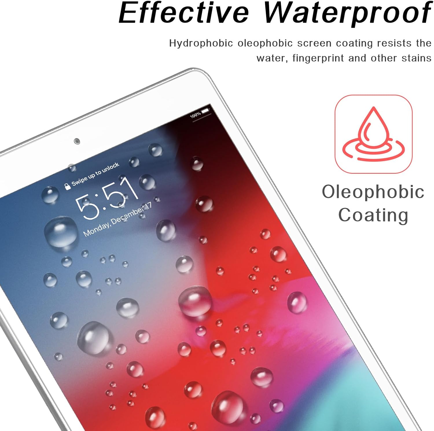 Gozopo - Pellicola Protettiva Vetro Temperato per iPad 9.7 (2 Pezzi) - immagine 4