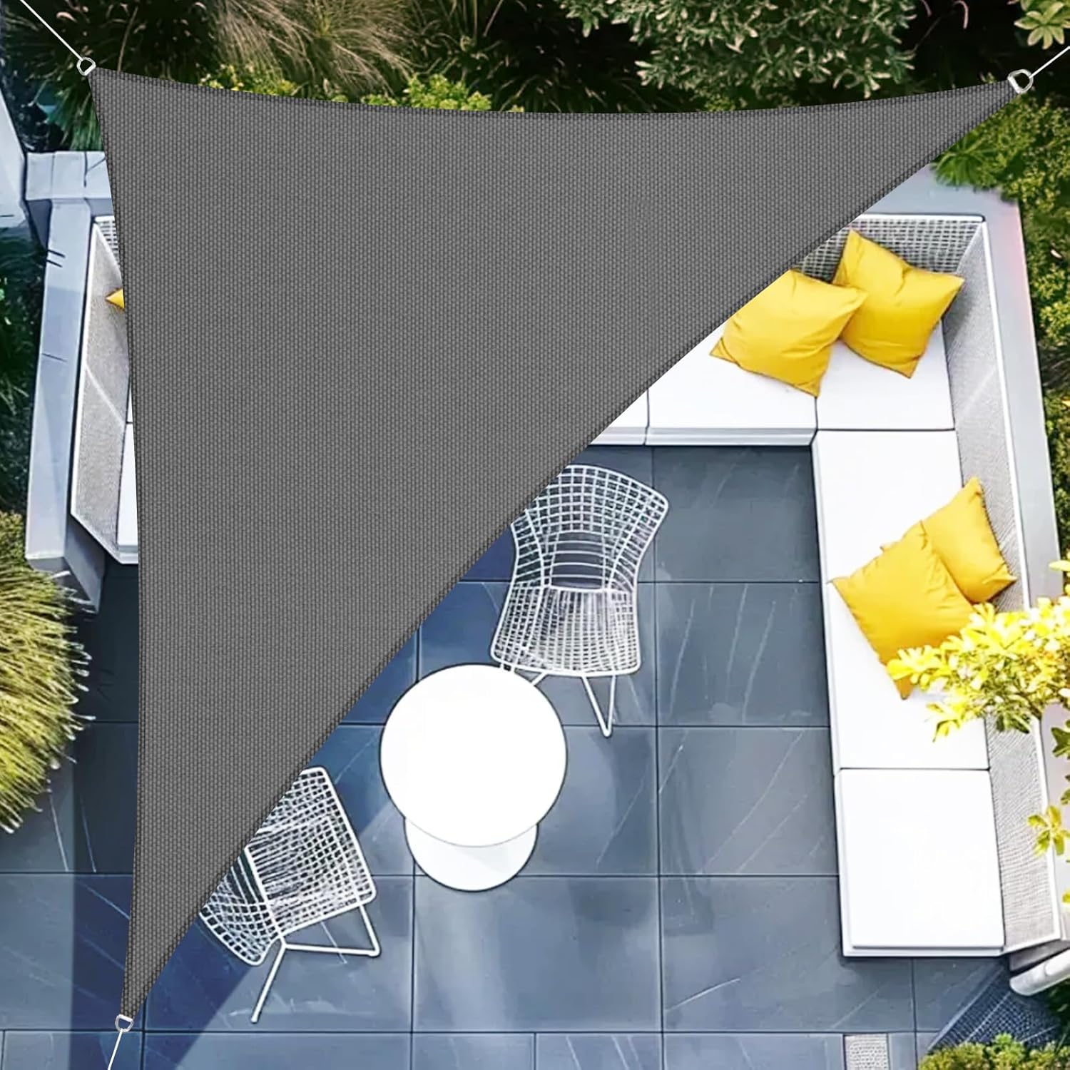 Tenda a Vela Triangolare 5x5x7m, Grafite