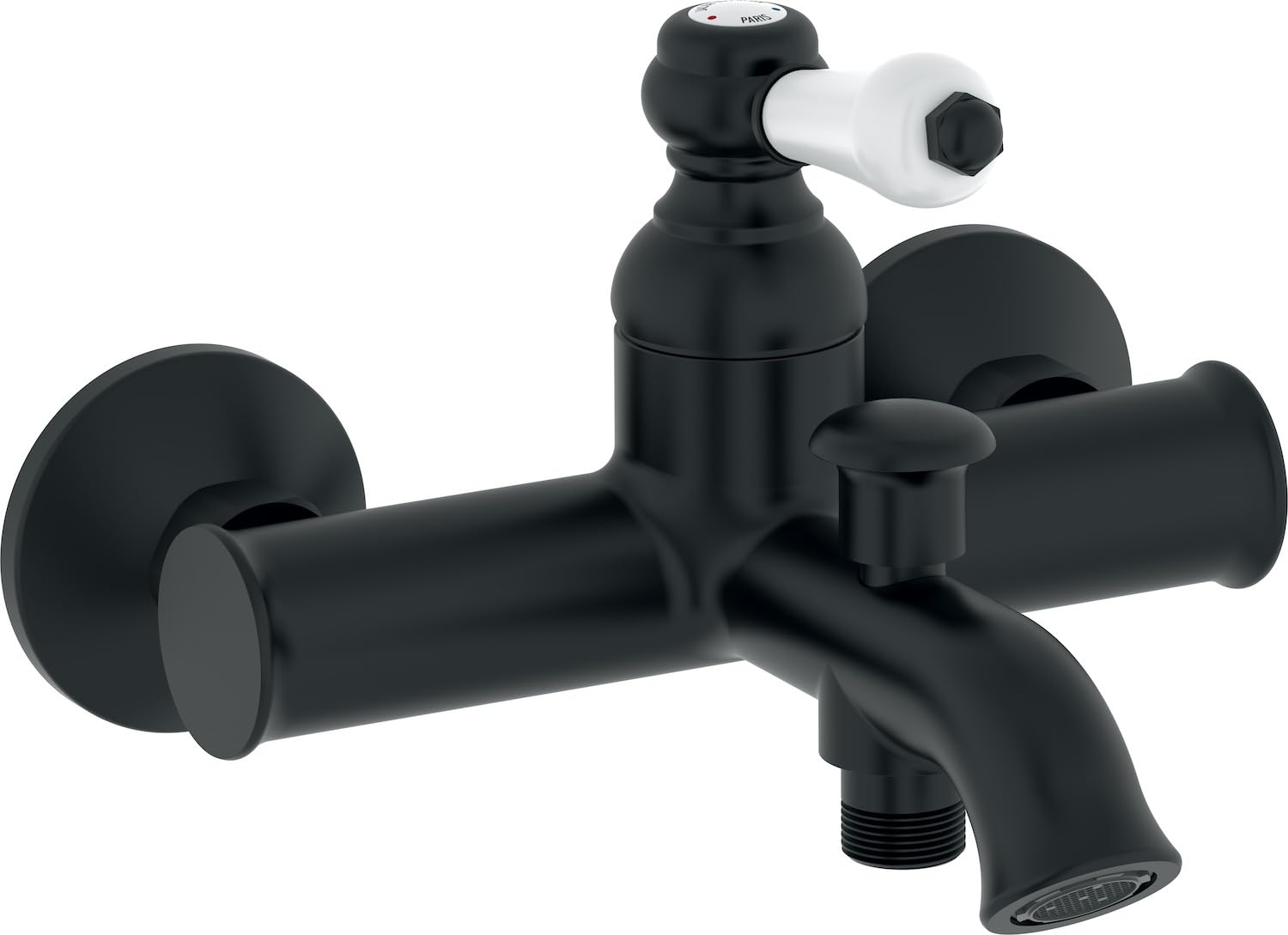 Jacob Delafon Louise - Miscelatore Bagno Retro, Nero Opaco