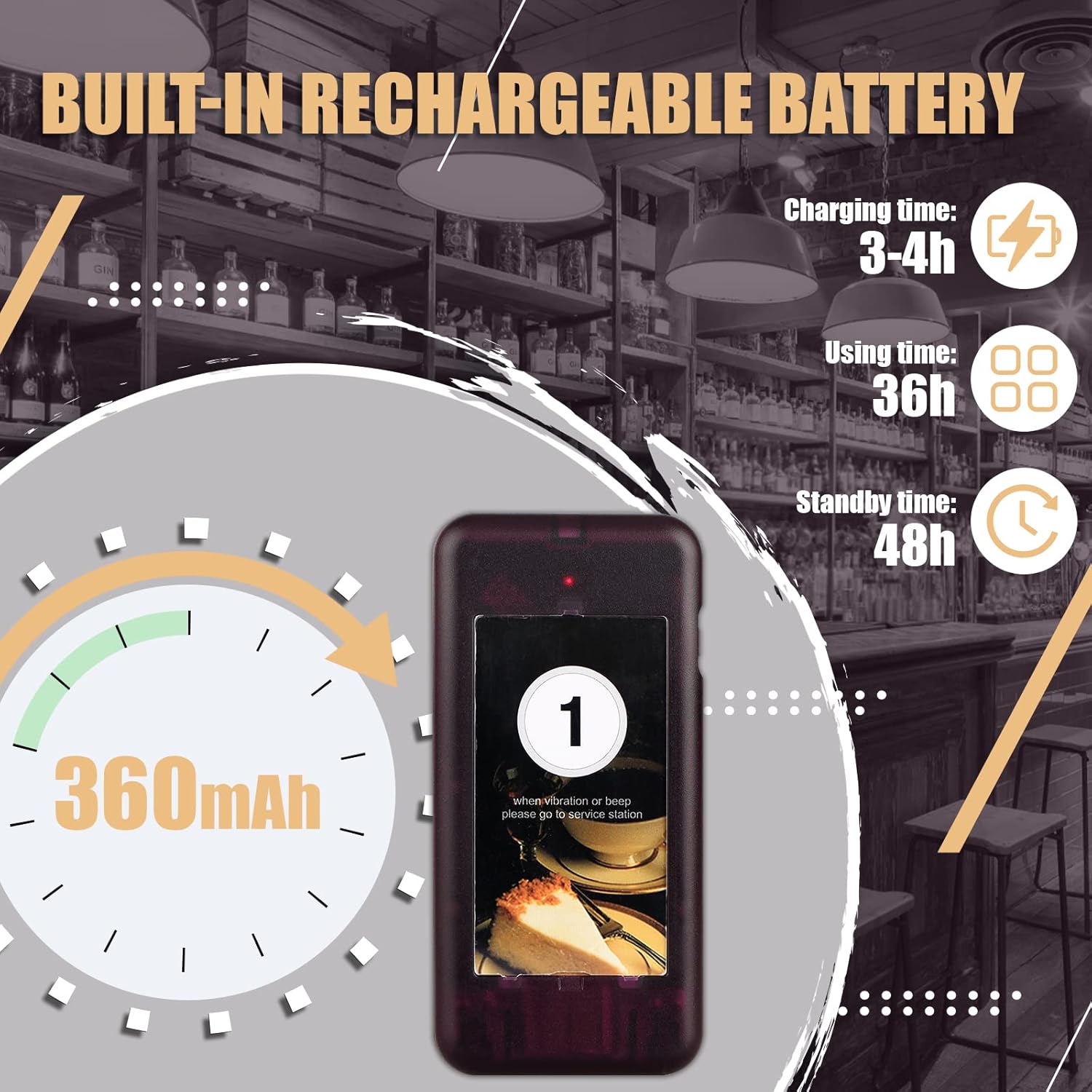 Retekess T112 - Cercapersone Ristorante Wireless 500M (20 Pz) - immagine 4