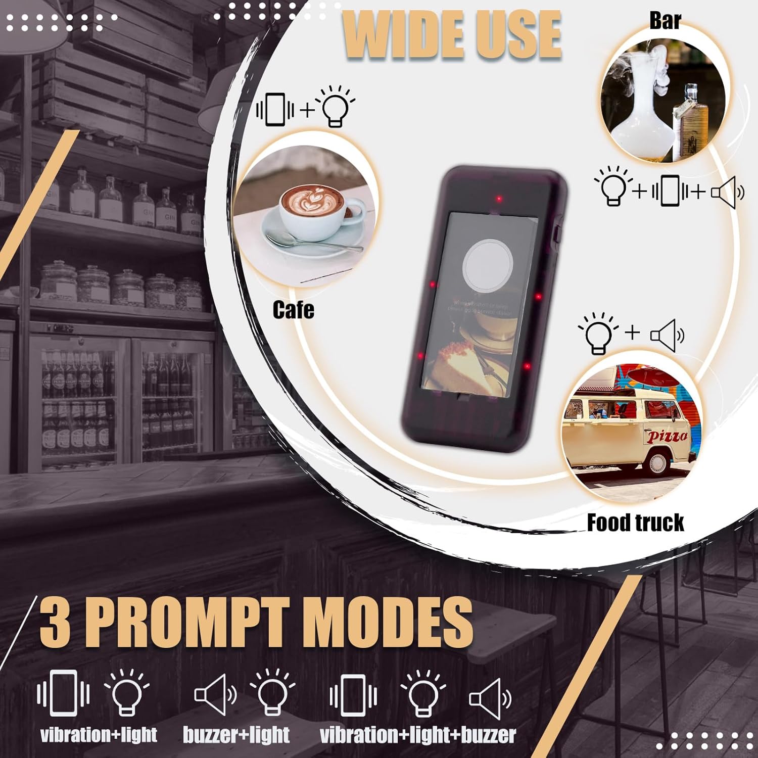 Retekess T112 - Cercapersone Ristorante Wireless 500M (20 Pz) - immagine 5