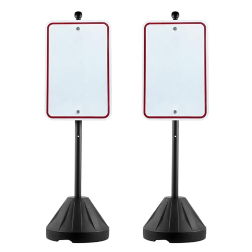 Vevor Portacartello Mobile in Ghisa 1524mm, Nero