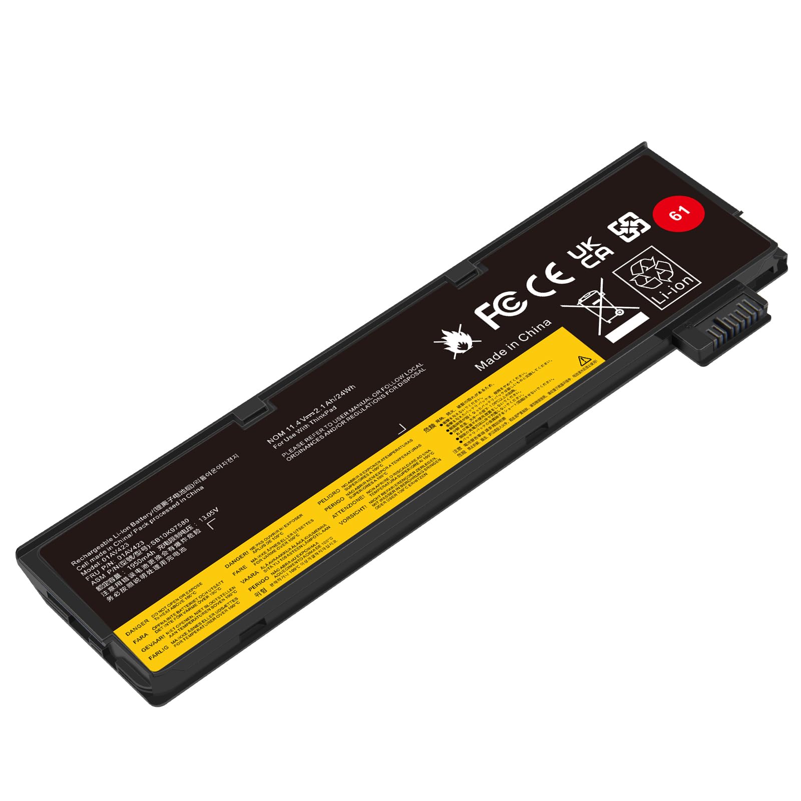 Asuncell 01AV423 - Batteria per Lenovo ThinkPad (11.4V/24Wh)