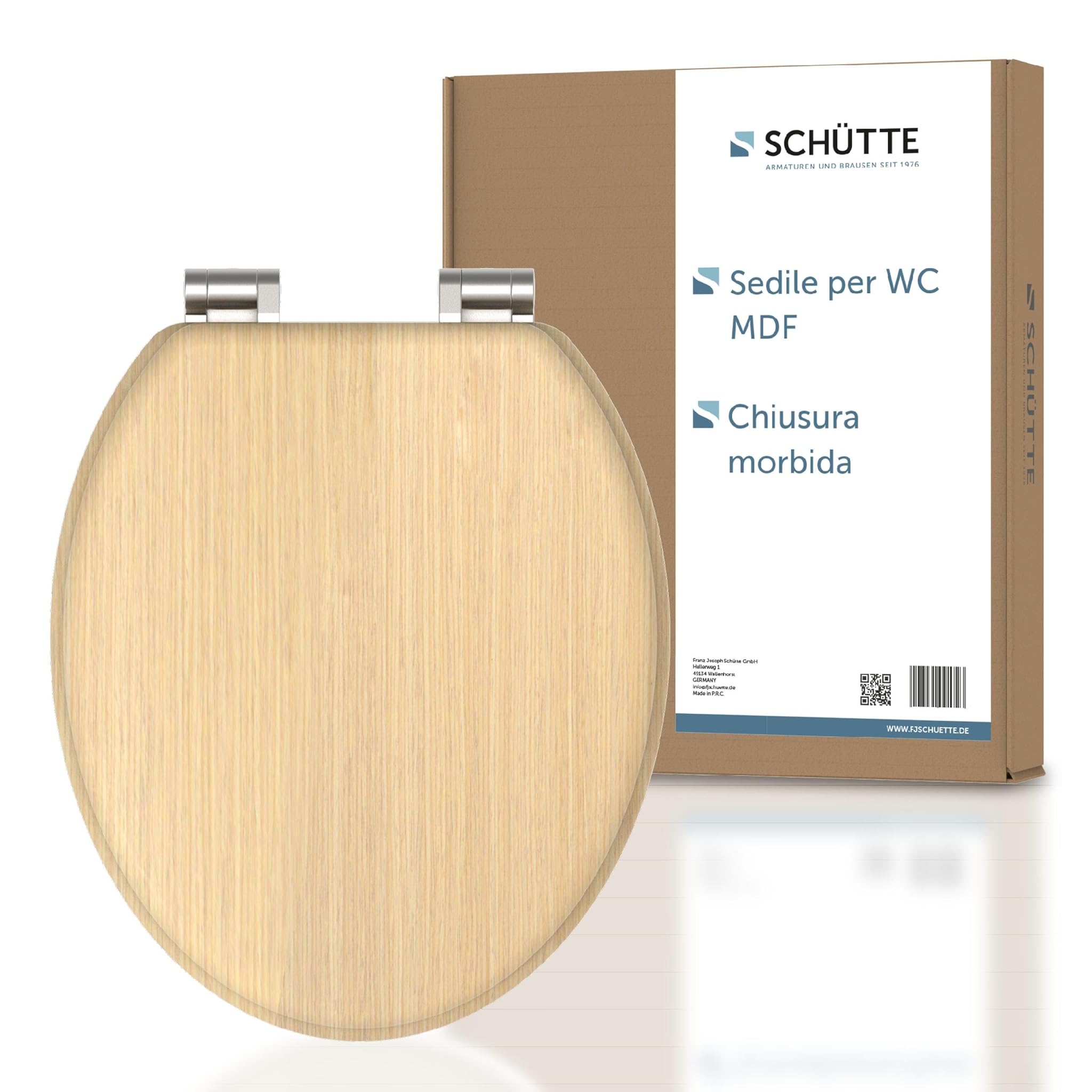 Schütte Tavoletta WC Chiusura Ammortizzata, Legno
