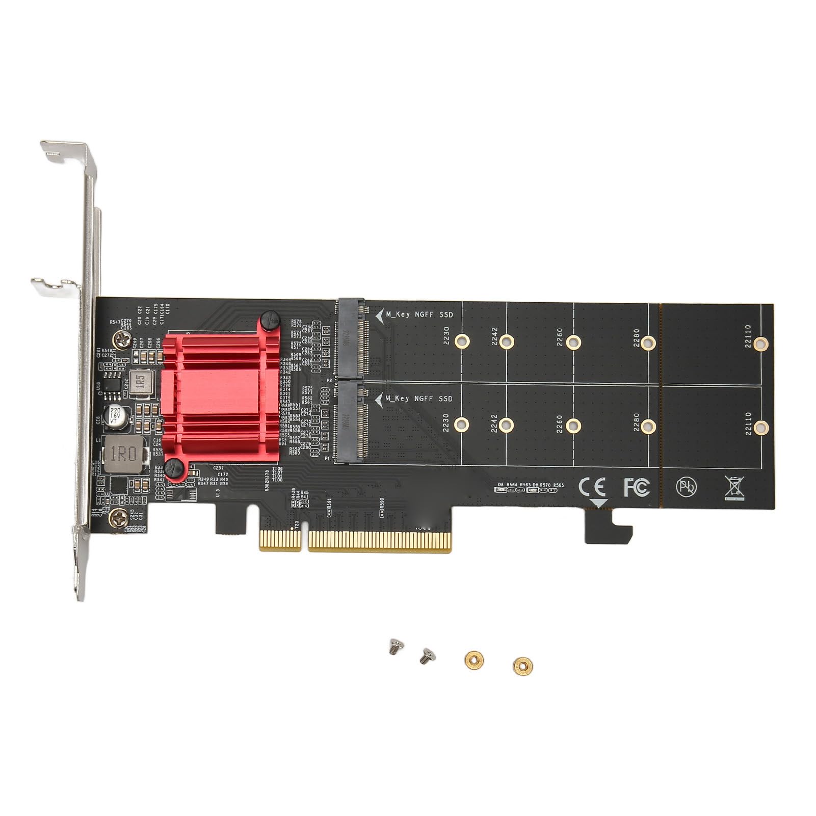 Bewinner Scheda Adattatore Dual M.2 PCIe NVMe