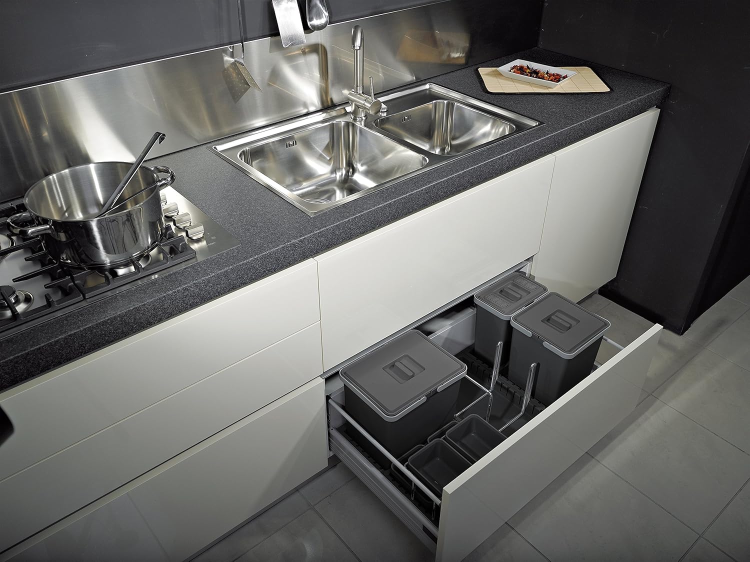 Elletipi PTC22 12050 1F C10 PPV Pattumiera Differenziata da Cassetto - immagine 2