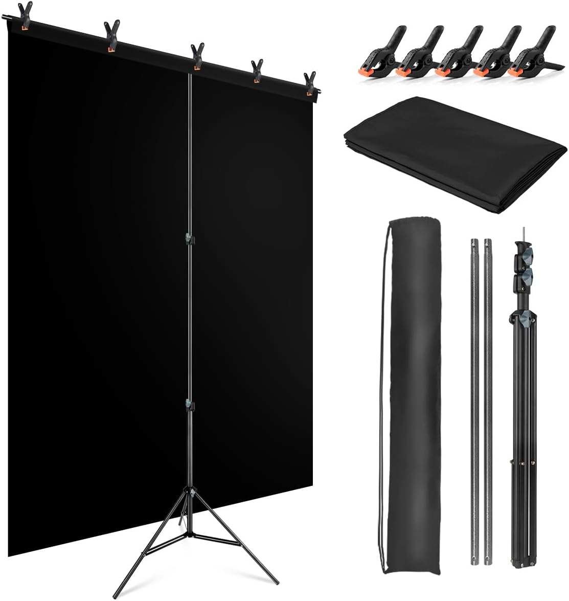 Jebutu Greenscreen con Supporto 1,5 x 2 m - immagine 1