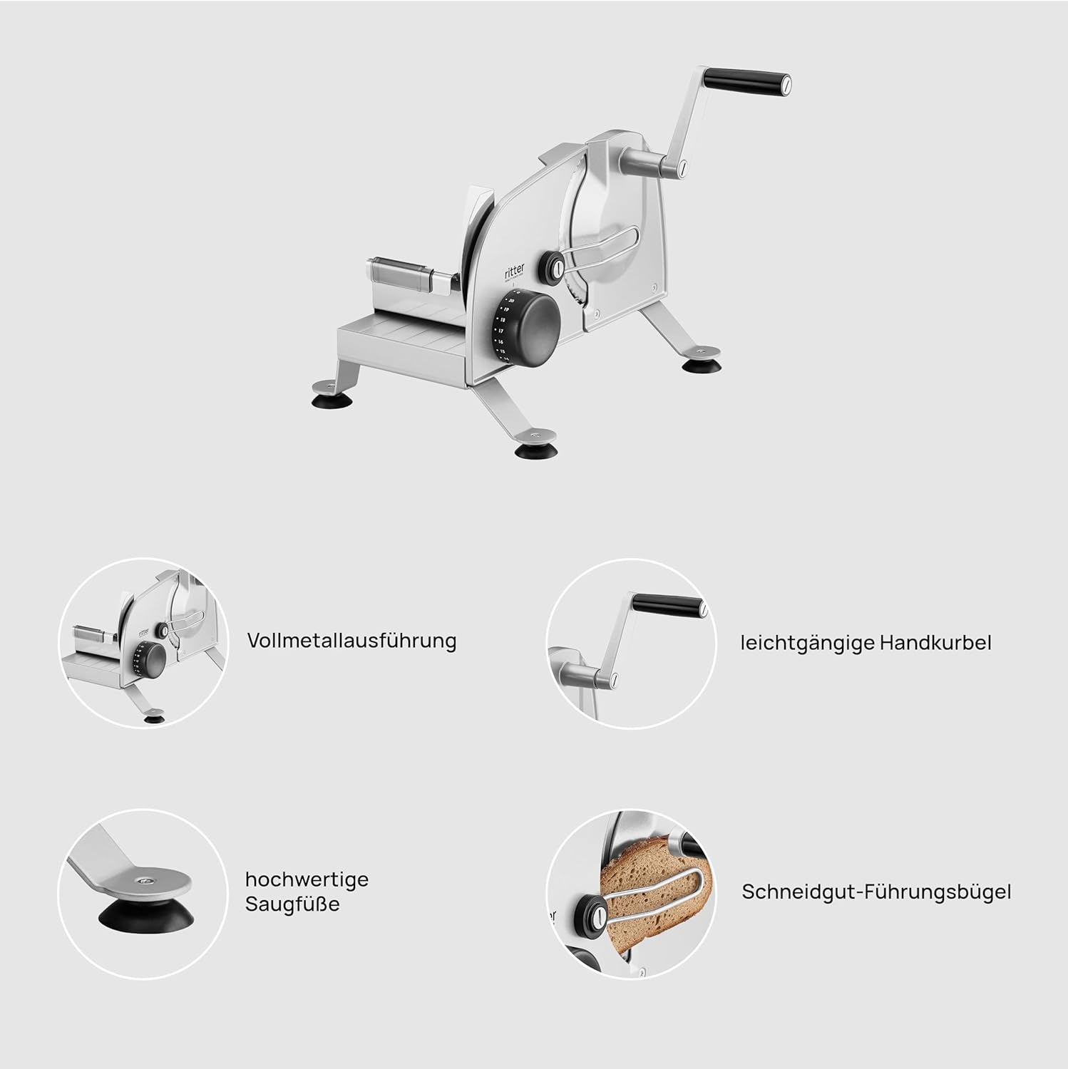 Ritter manus 3 Affettatrice Universale Manuale - immagine 3