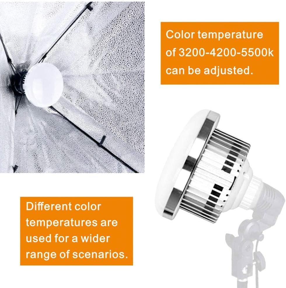 Fgen Lampada LED E27 Video 85W con Telecomando - immagine 3