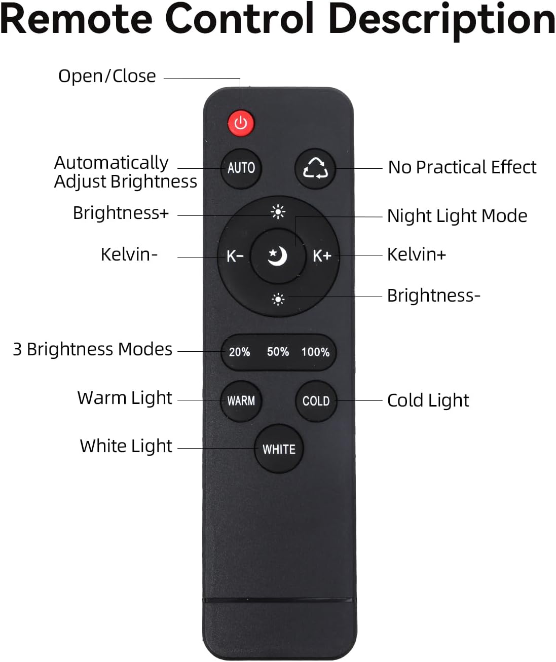 Fgen Lampada LED E27 Video 85W con Telecomando - immagine 7