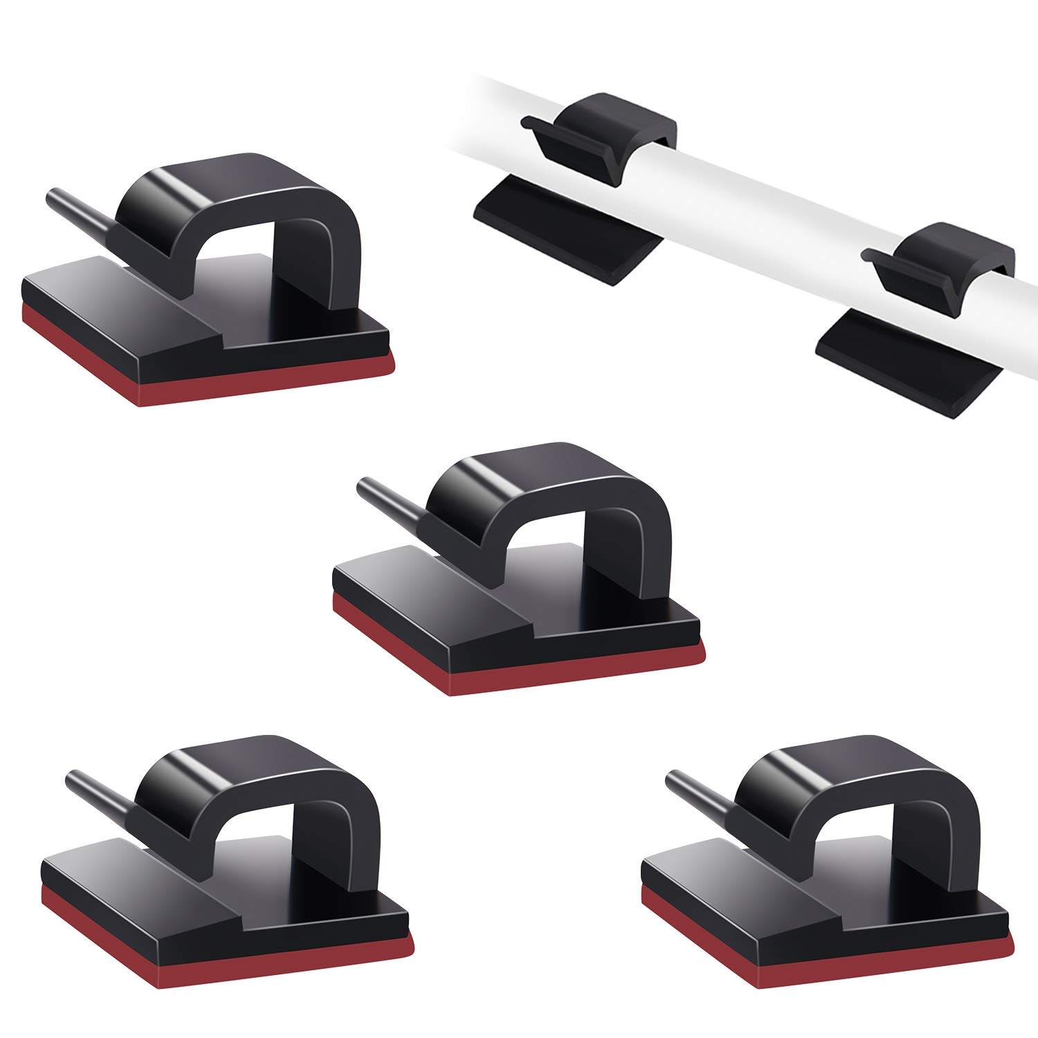 Soulwit® 50 pezzi Clip Cavo Autoadesivo