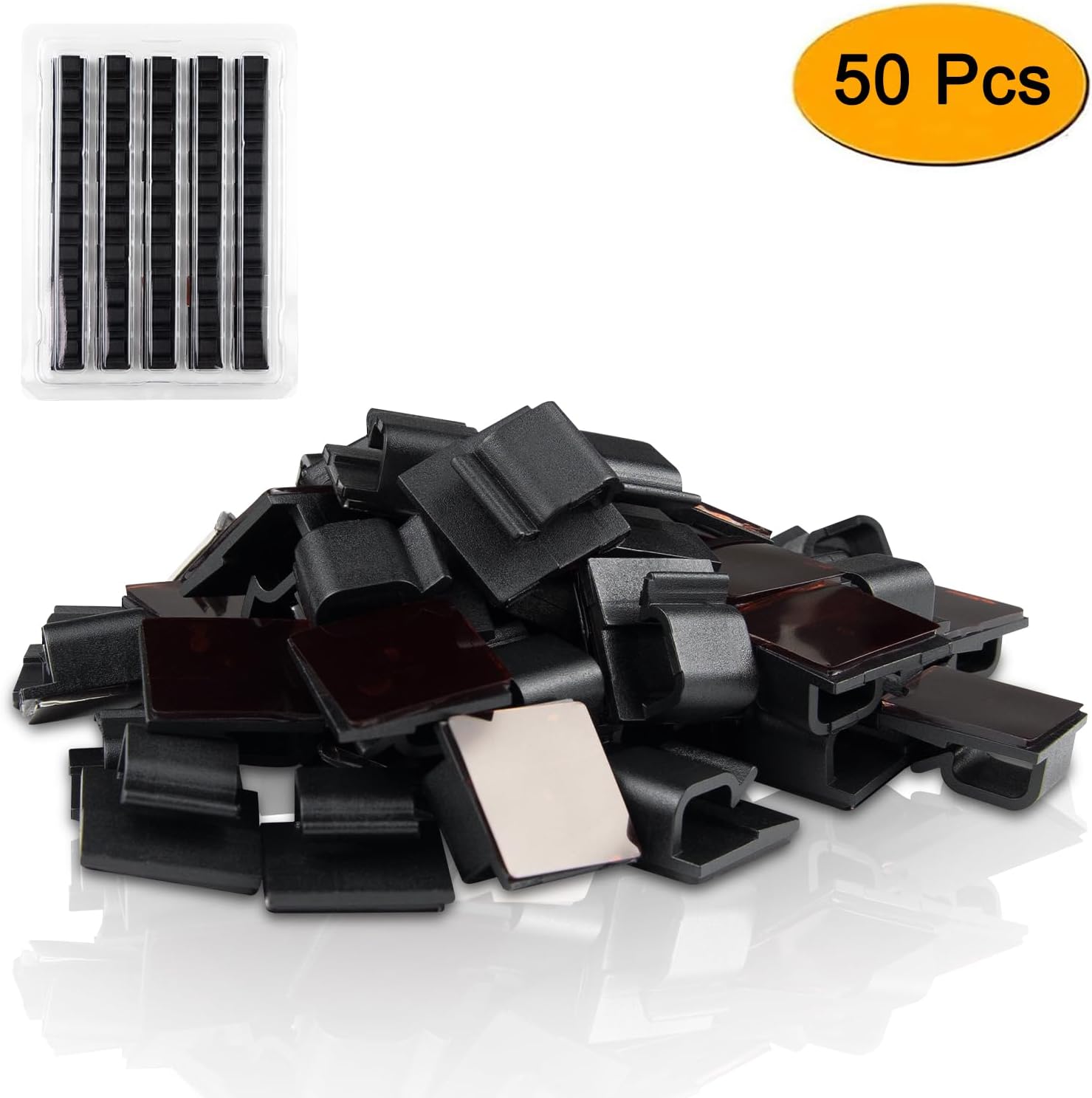 Soulwit® 50 pezzi Clip Cavo Autoadesivo - immagine 2