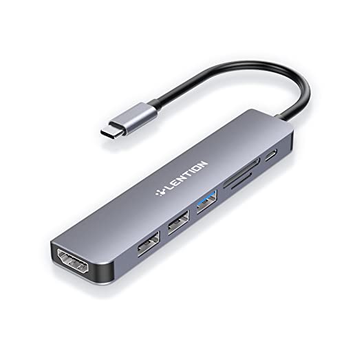 Lention Hub USB C con HDMI 4K e PD 100W, Grigio Spazio - immagine 1