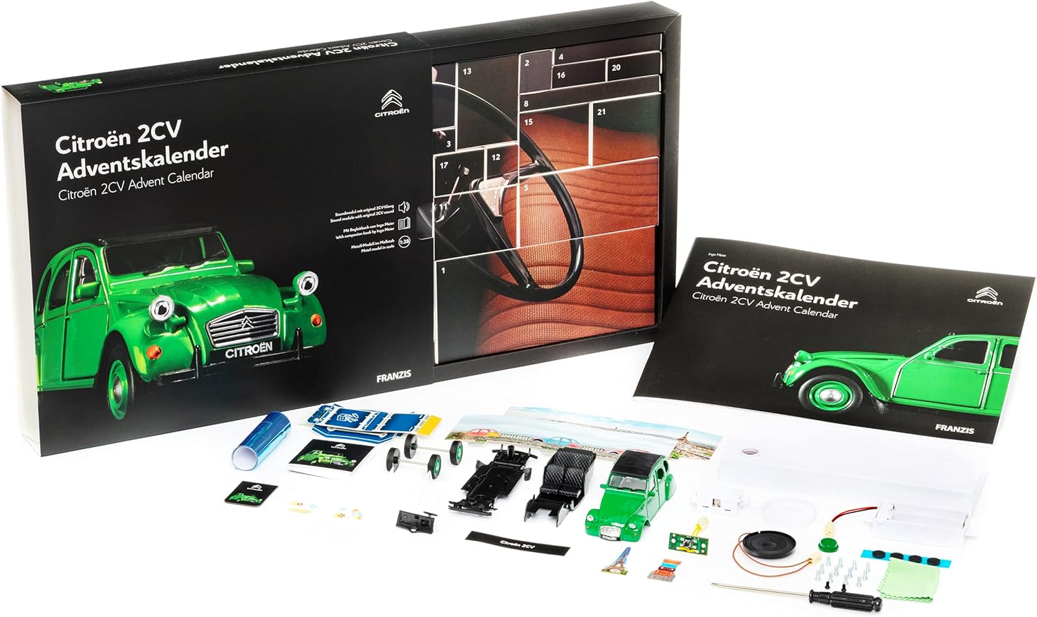 Franzis Calendrier de l'Avent Citroën 2 CV Verde - immagine 4