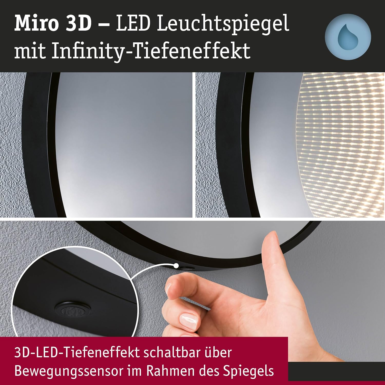 Paulmann 79561 Specchio Luminoso LED Miro IP44 - immagine 3