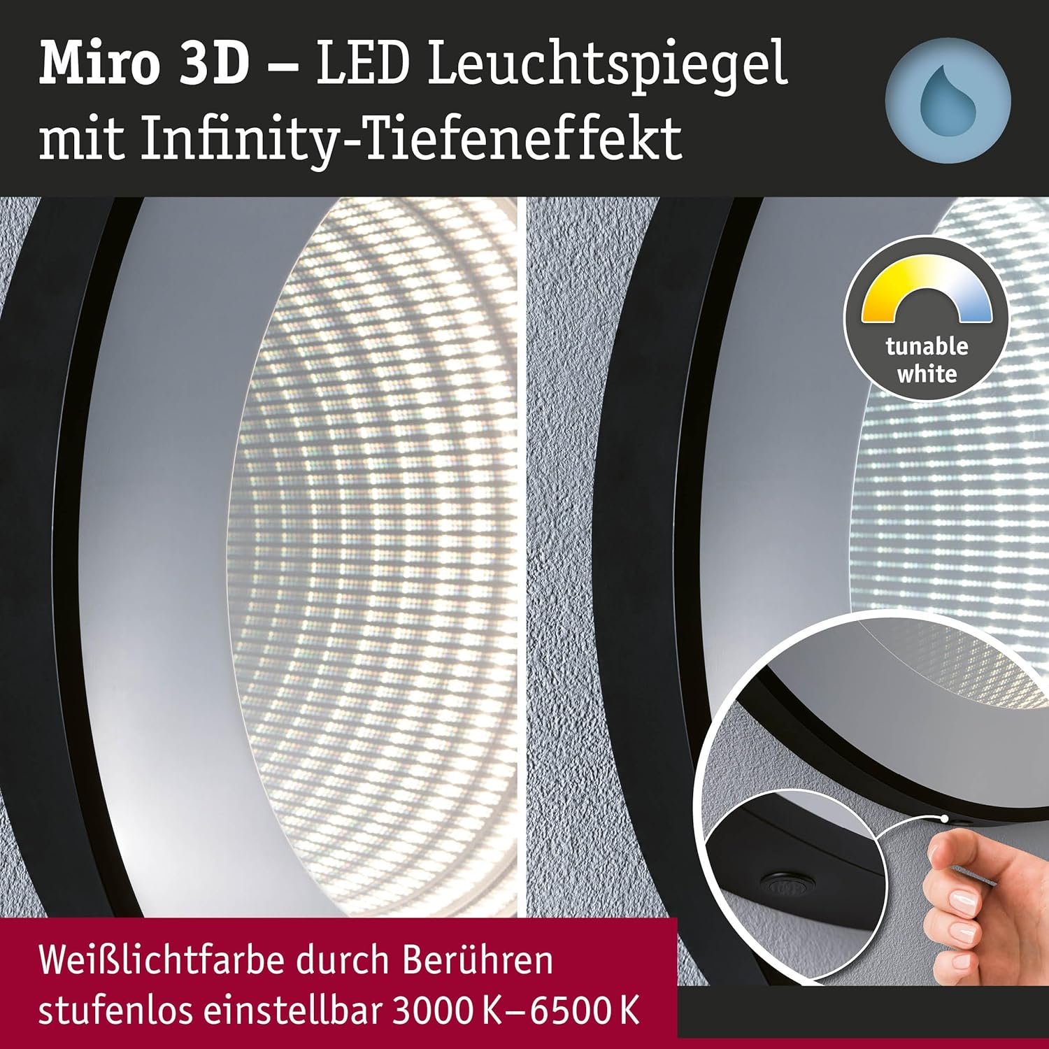 Paulmann 79561 Specchio Luminoso LED Miro IP44 - immagine 4