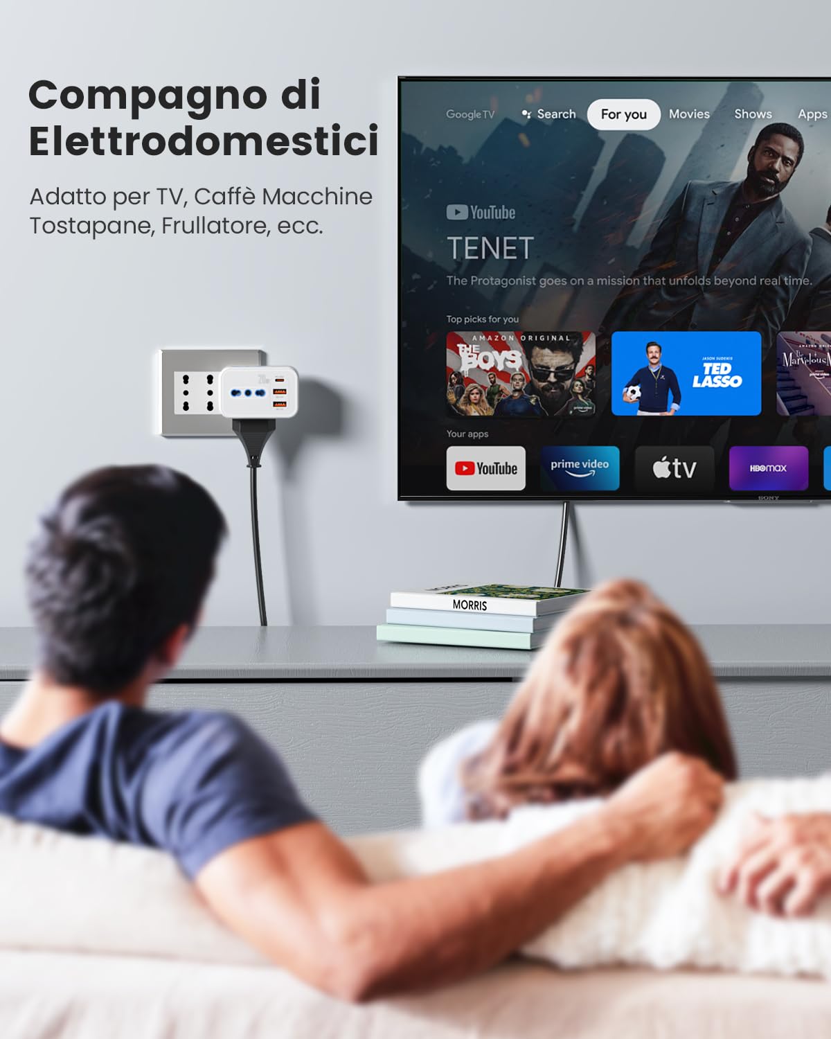 Lencent Multipresa da Muro con USB PD 20W e QC3.0 - immagine 6