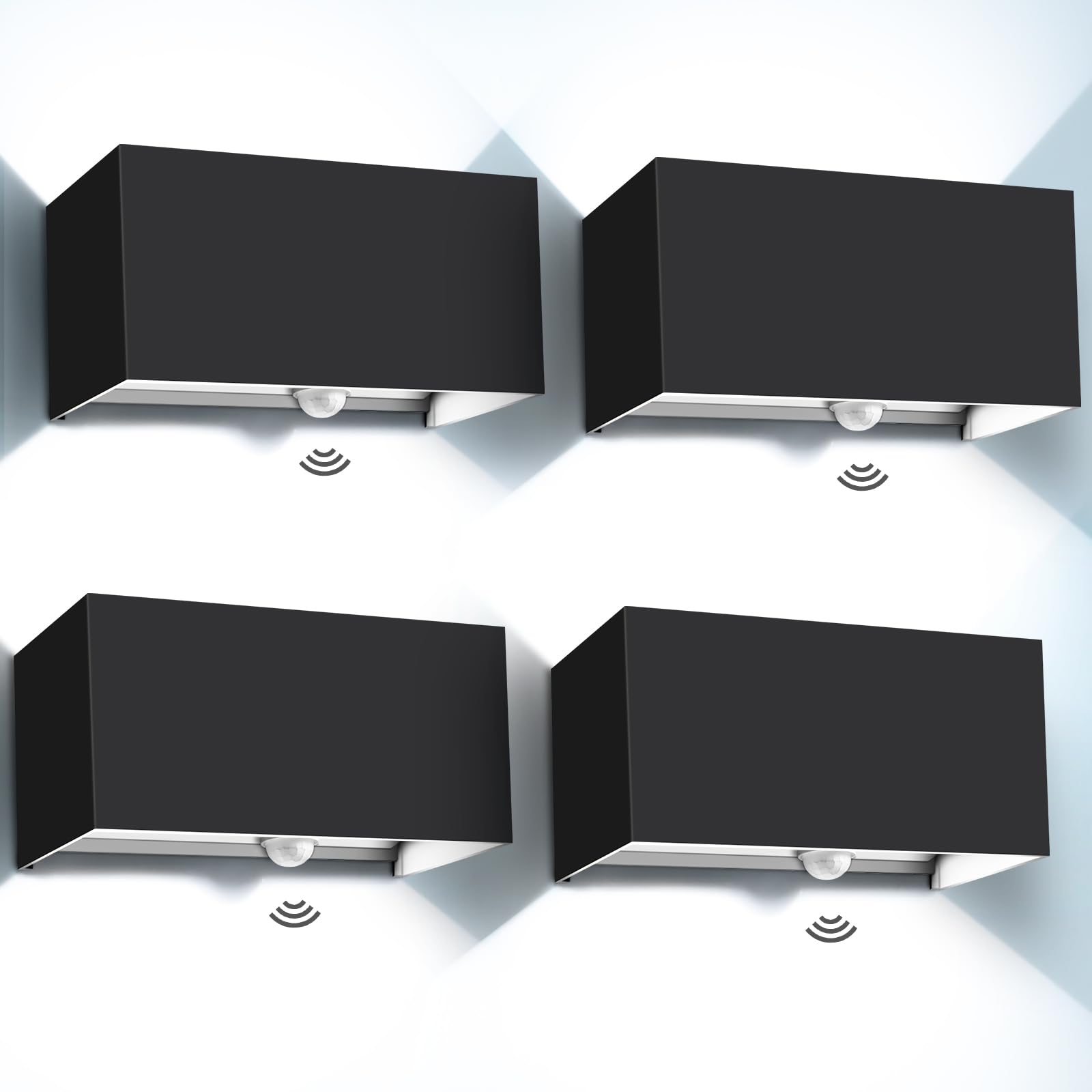 Lampada Parete Esterno/Interno 20W 6000K Nera