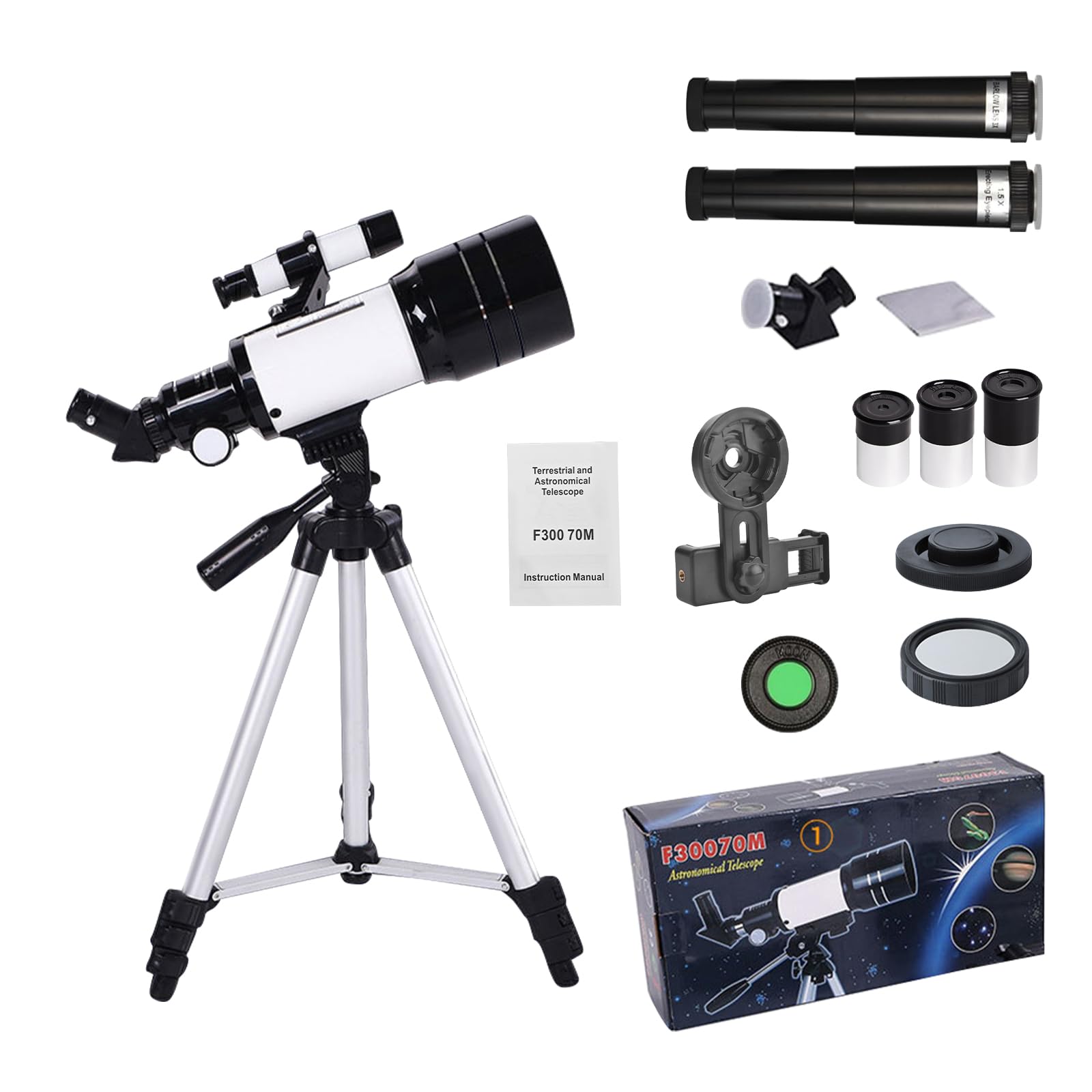 Acesome - Telescopio Astronomico 15x-150x per Bambini
