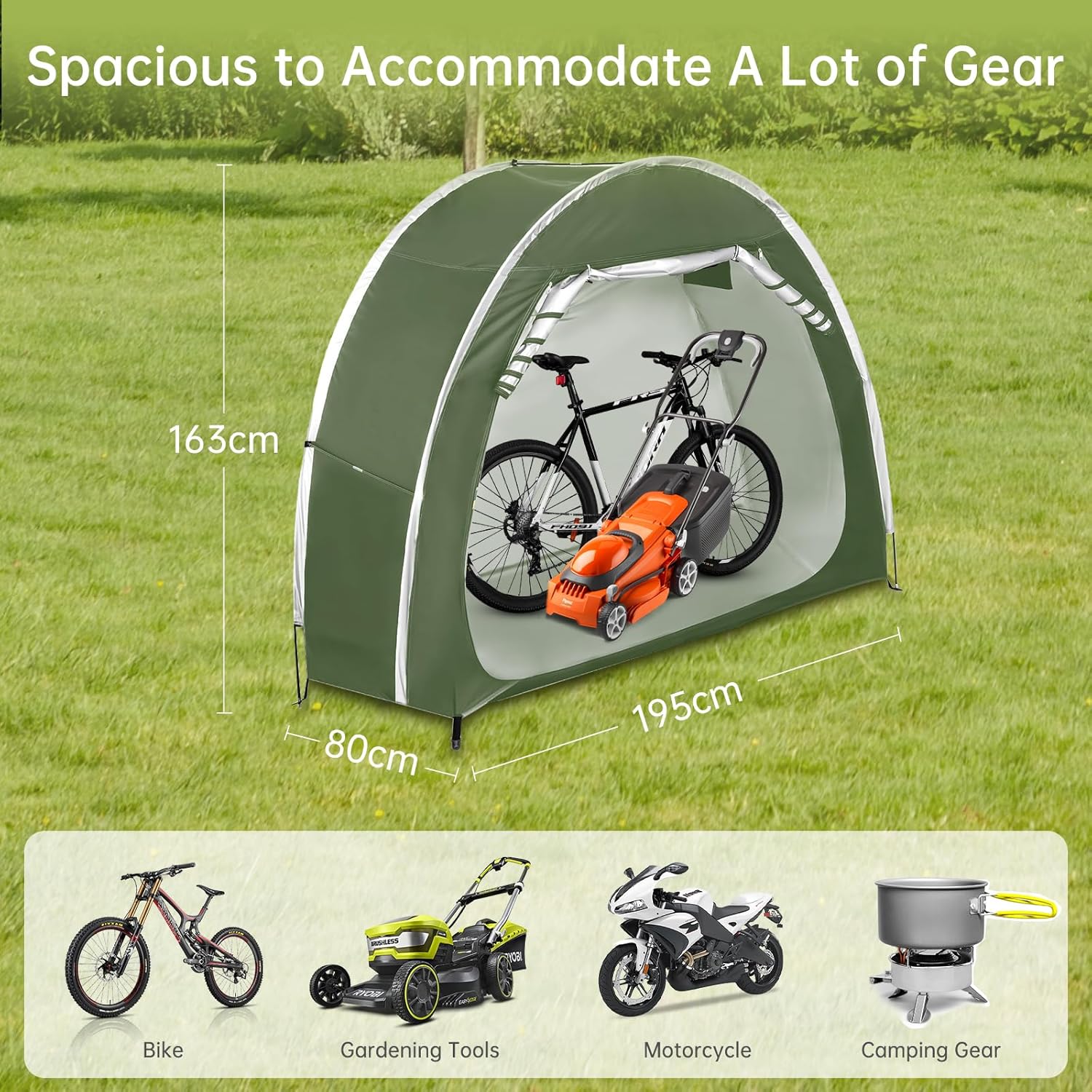 Tenda da Bicicletta Impermeabile Portatile - immagine 2