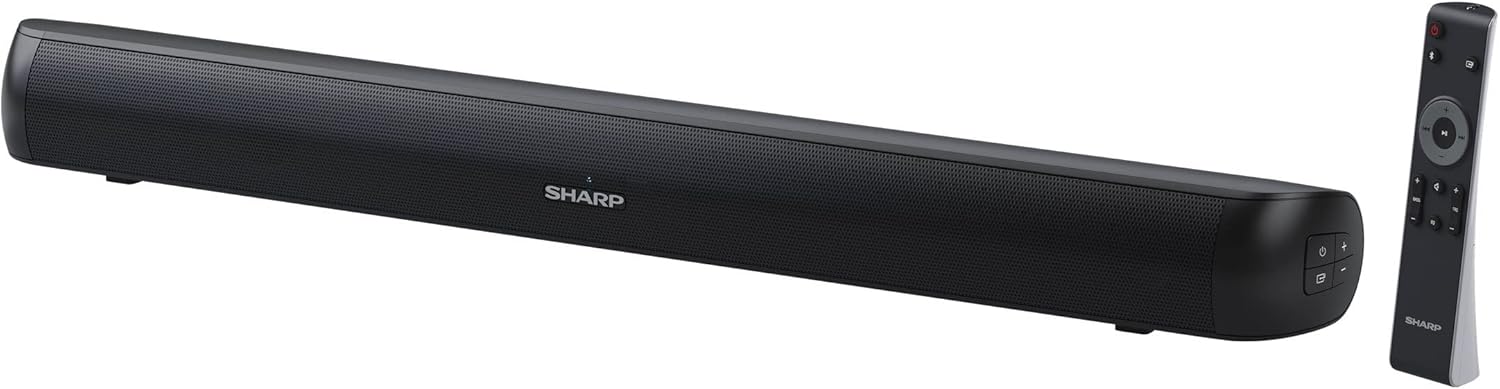 Sharp HT-SB107 2.0 - Mini Soundbar Bluetooth 90W, Nero - immagine 1
