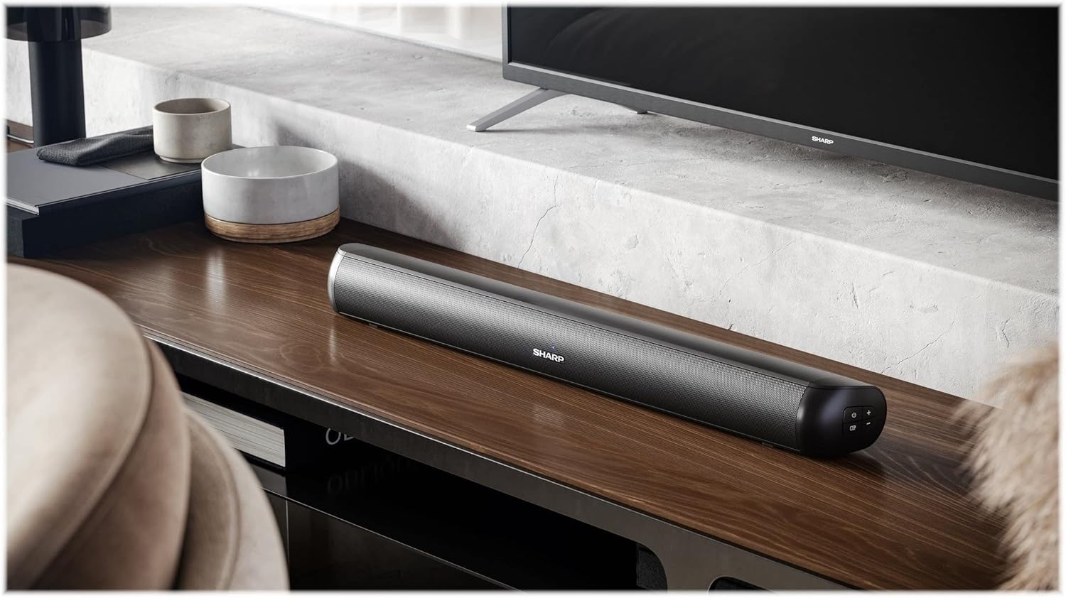 Sharp HT-SB107 2.0 - Mini Soundbar Bluetooth 90W, Nero - immagine 5