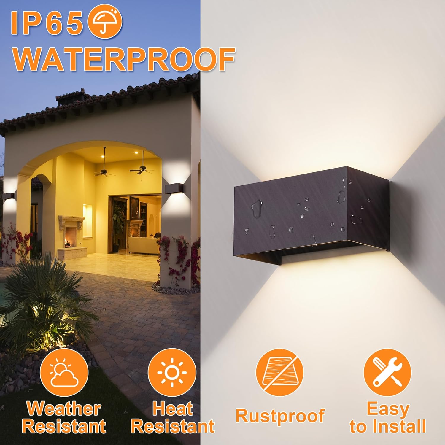 Celavy Lampada da Parete LED Antracite 4000K Up Down - immagine 2