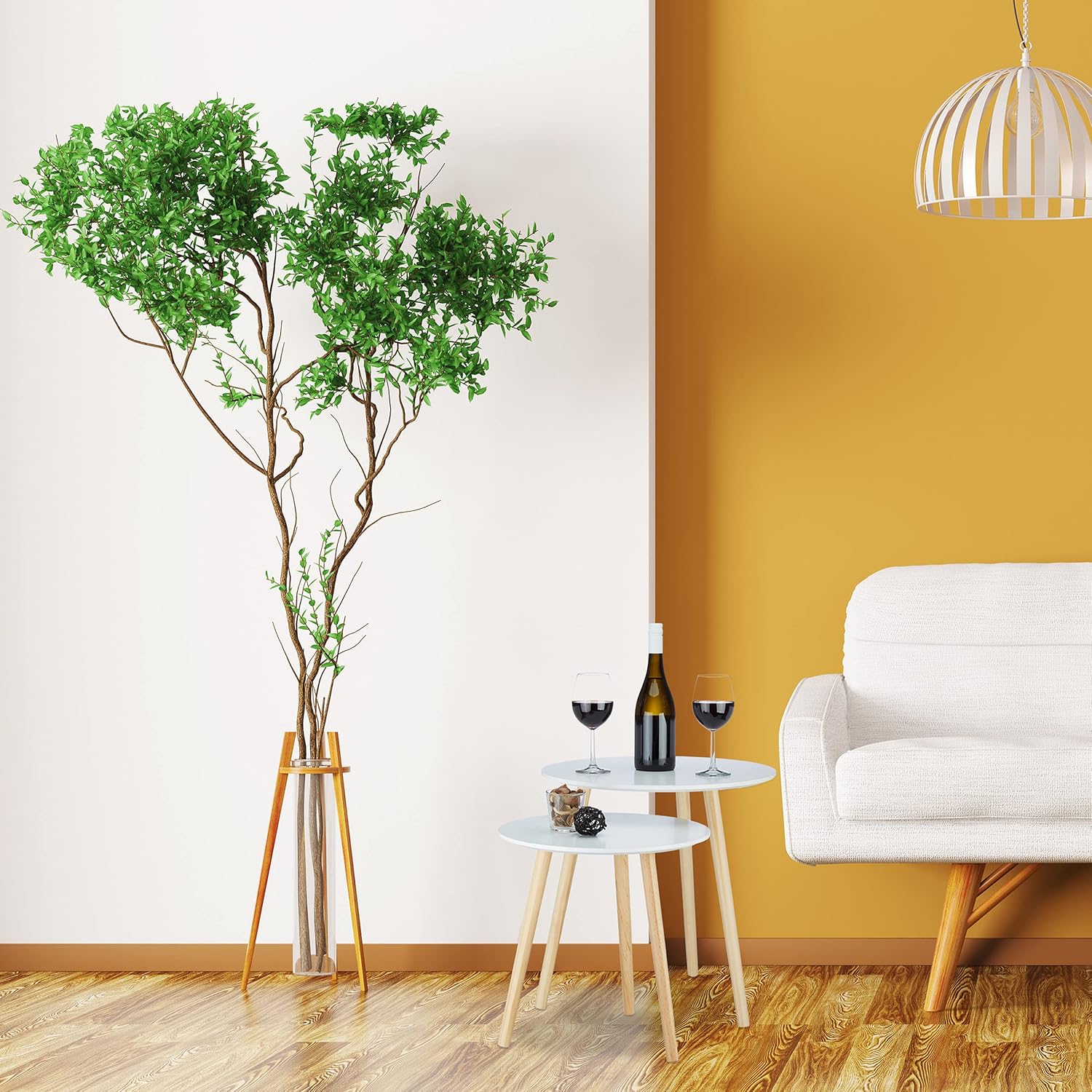 Relaxdays Tavolini da Salotto Set 2, Bianco - immagine 5