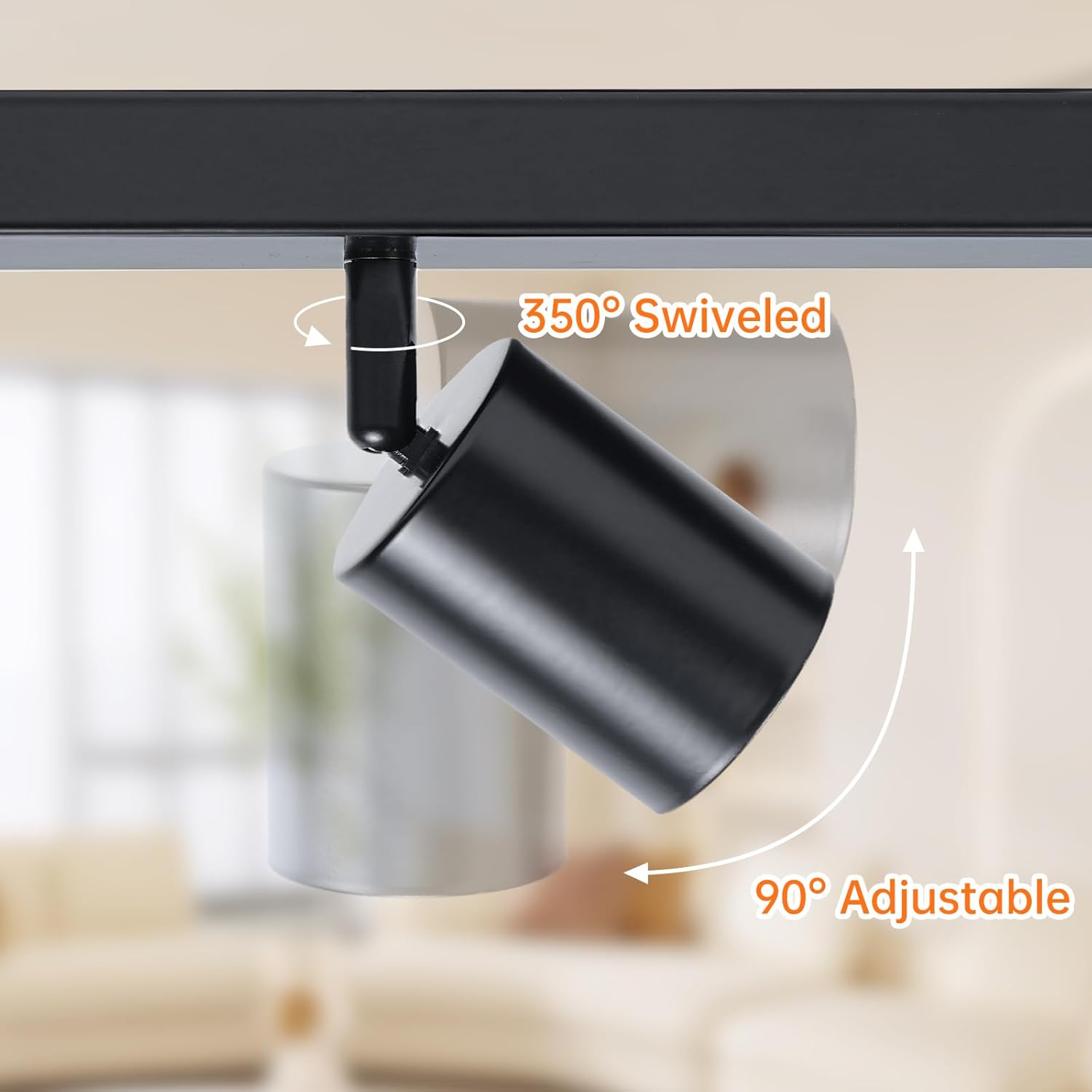 Dehobo Lampada Faretti da Soffitto Orientabili, Nero - immagine 2