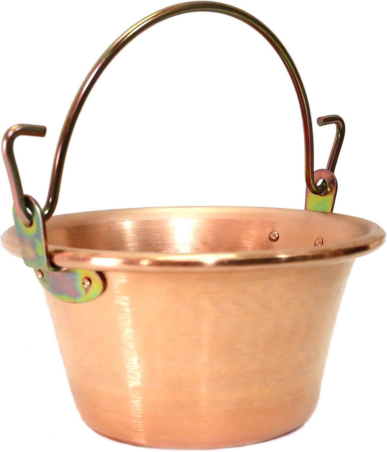 Paiolo in Rame per Polenta Manico ad Arco Diametro 26cm