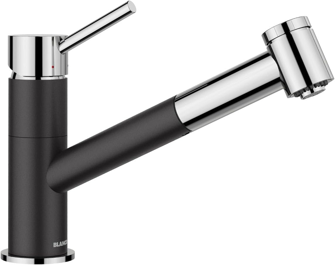 Blanco KANO-S Vario Rubinetto Cucina Silgranito Nero Cromato