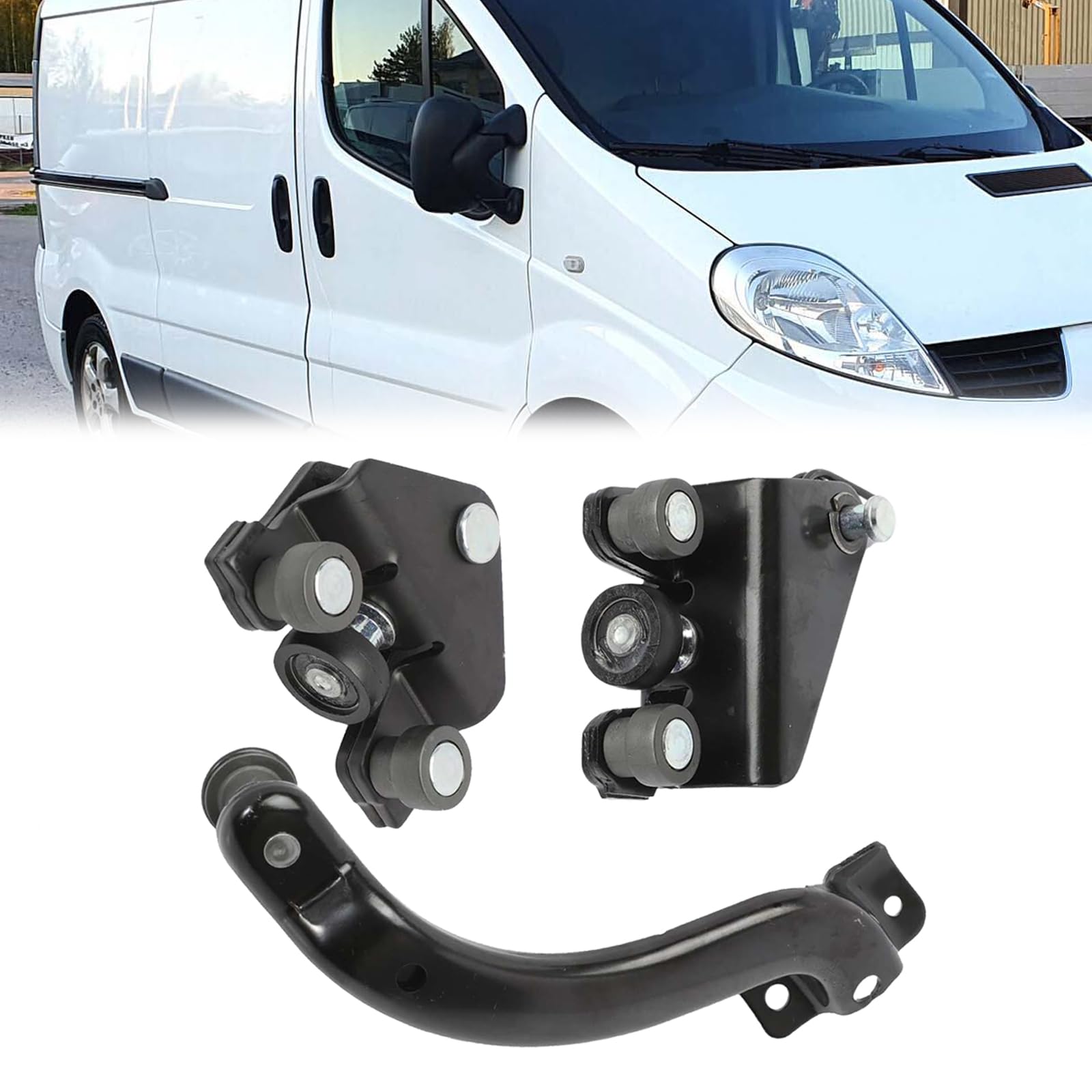 Set 3 Rulli Guida Porta Scorrevole Destra