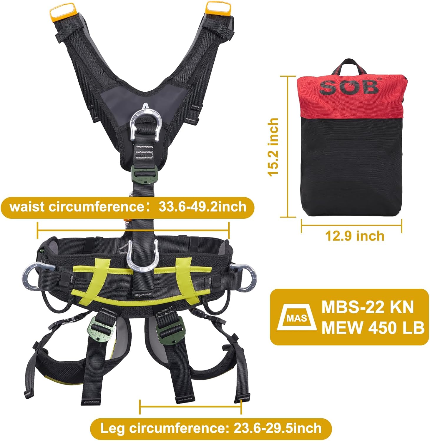 Imbracatura Arrampicata e Sicurezza Lavori in Altezza - immagine 2