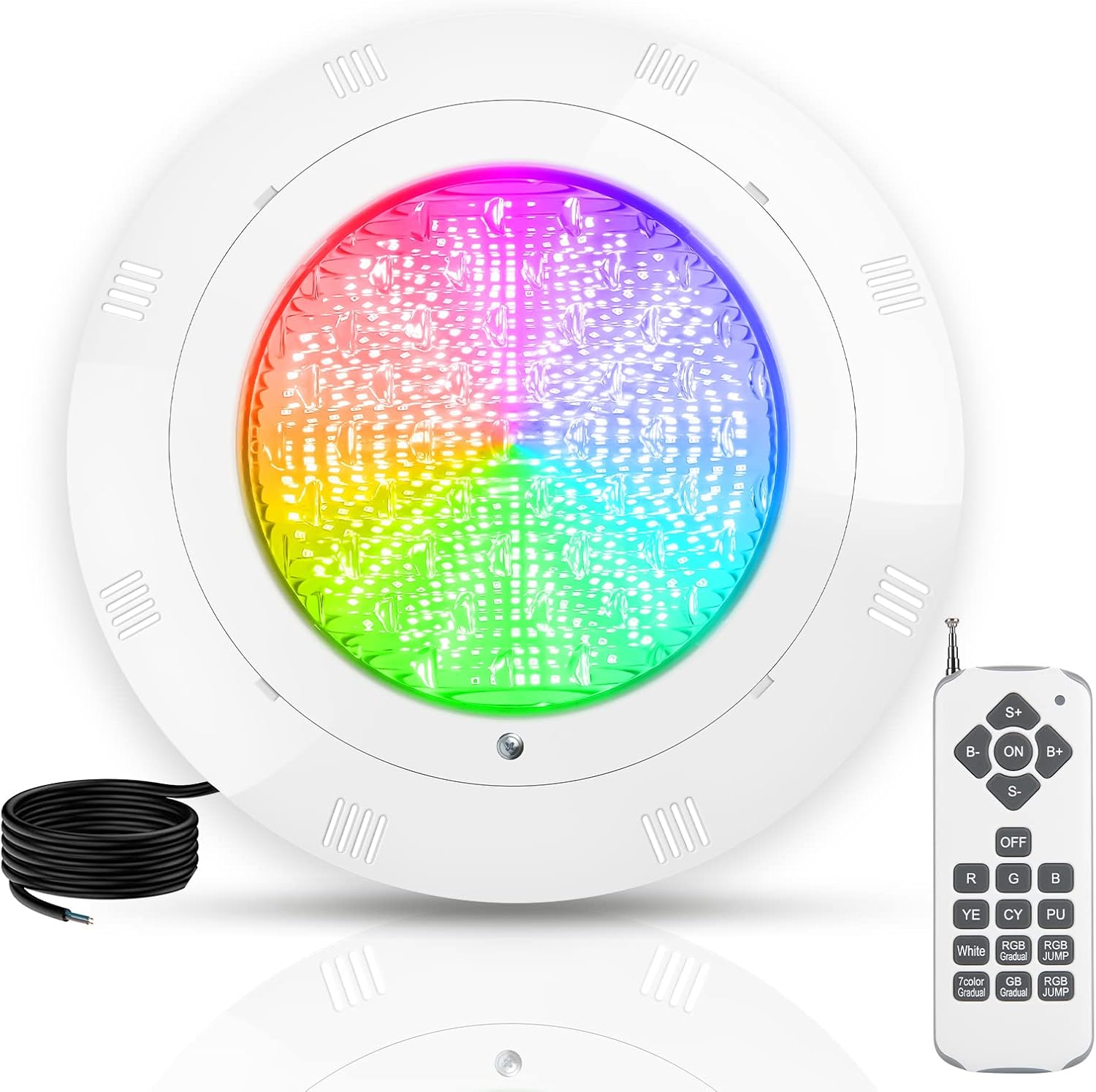 Kingwen Luci da Piscina PAR56 RGB 38W con Telecomando - immagine 1