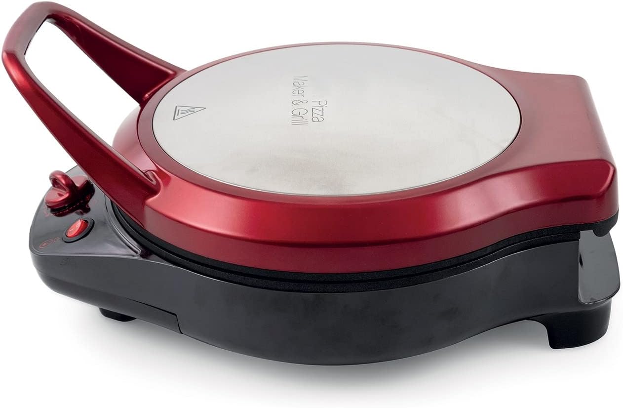 Galileo Casa 2192057 Pizza Grill 1200w Apertura 180 Gradi, Rosso - immagine 6