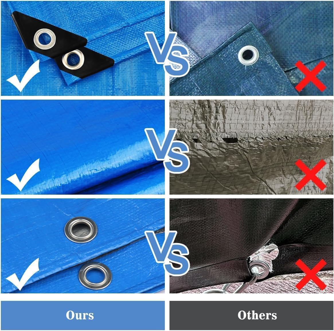 Telo Impermeabile Esterno 5m x 8m 200grs - immagine 5