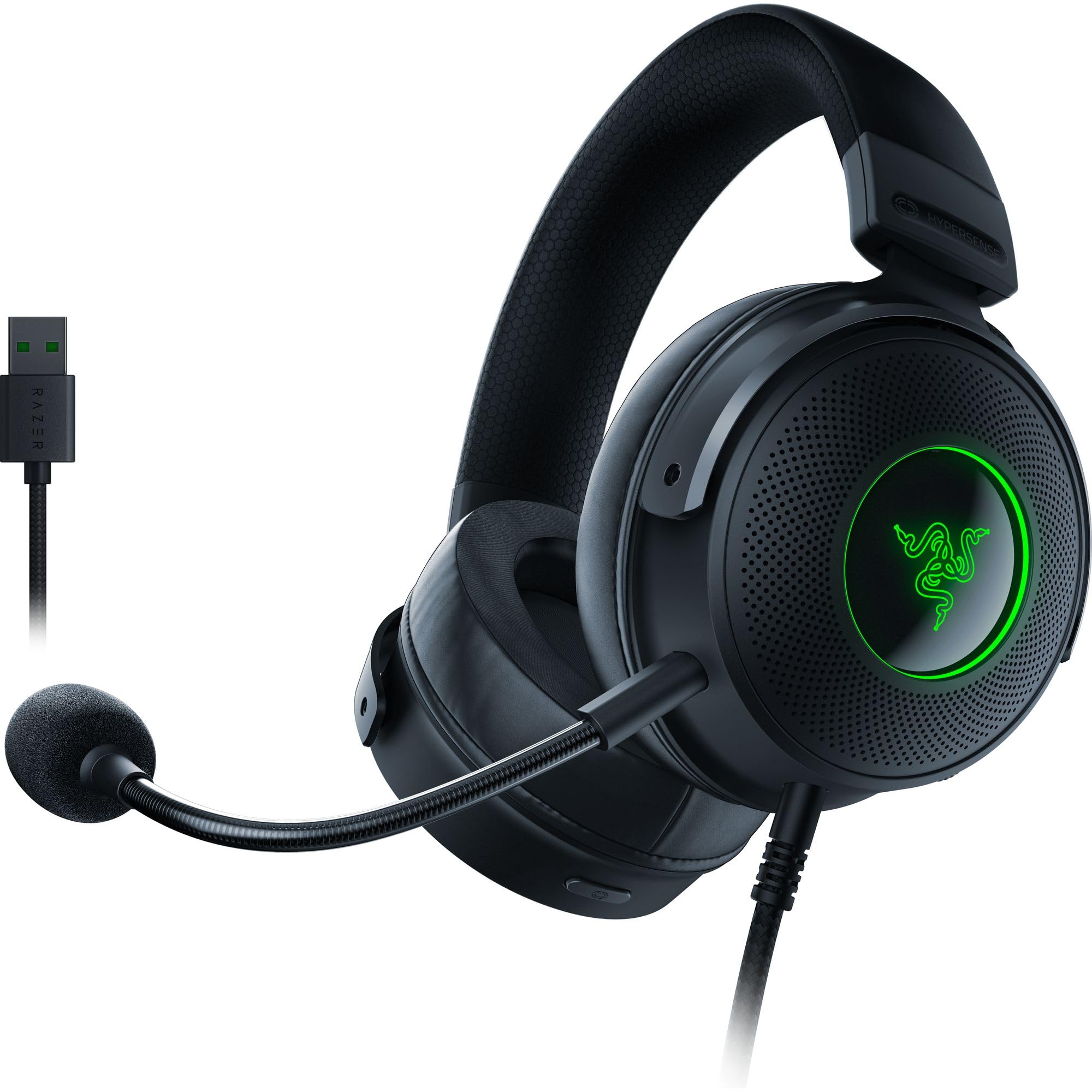 Razer Kraken V3 HyperSense - Cuffie Gaming USB Cablate