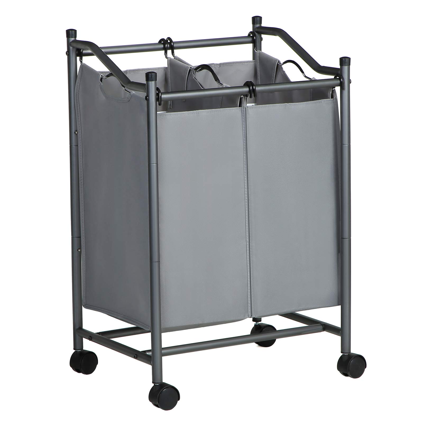 Songmics Carrello Porta Biancheria con 2 Sacchi 45L
