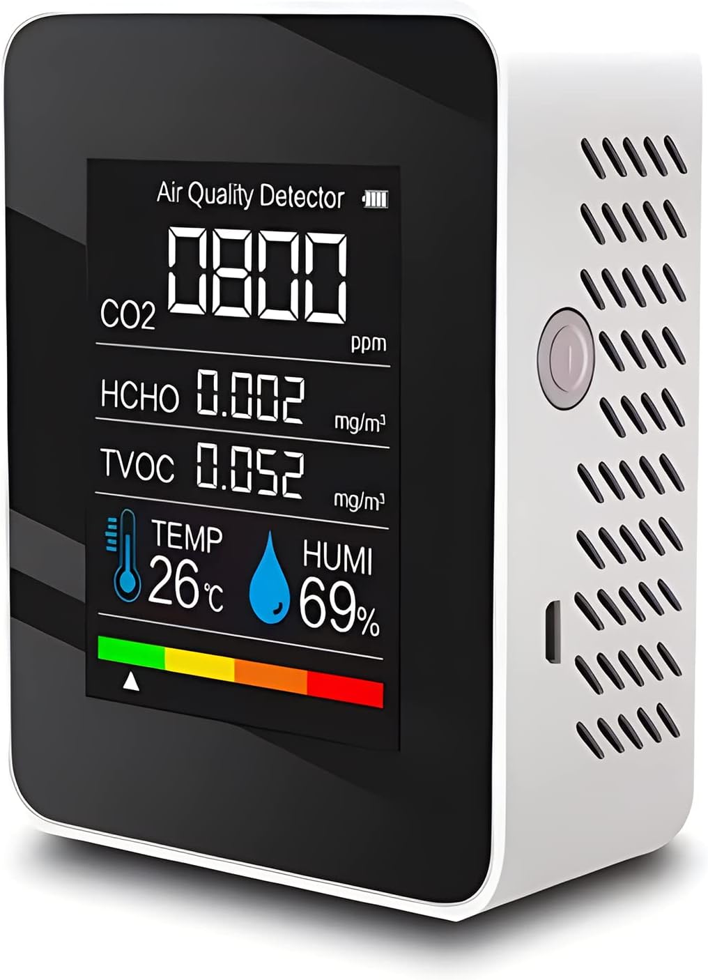 Obest Rilevatore di CO2 e Qualità dell'Aria con Allarme