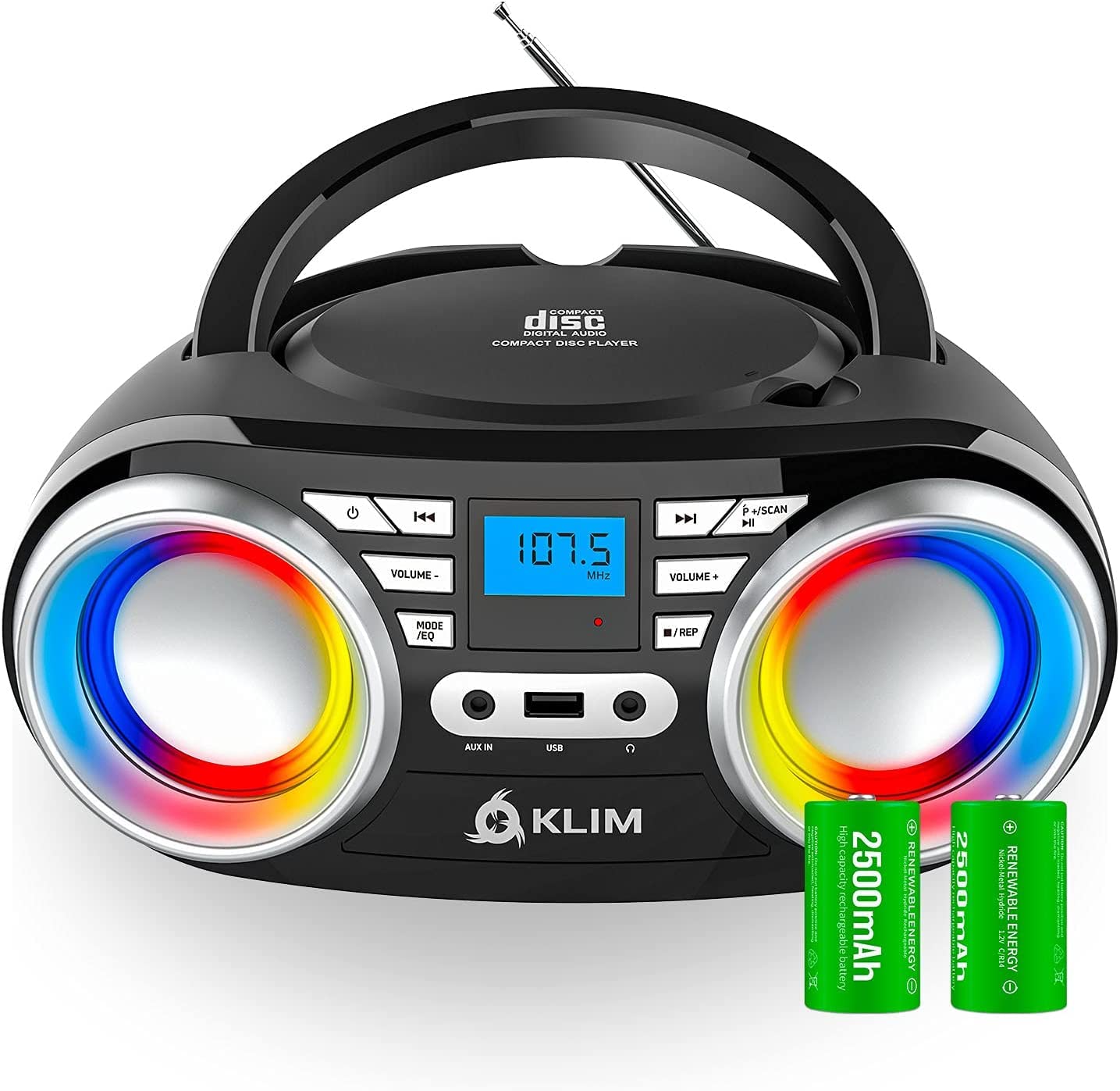Klim Boombox B3 - Radio con Lettore CD e USB