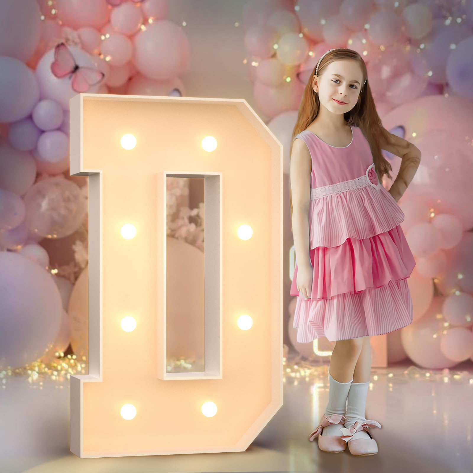 Lettera Luminosa LED Gigante 90cm, Giallo