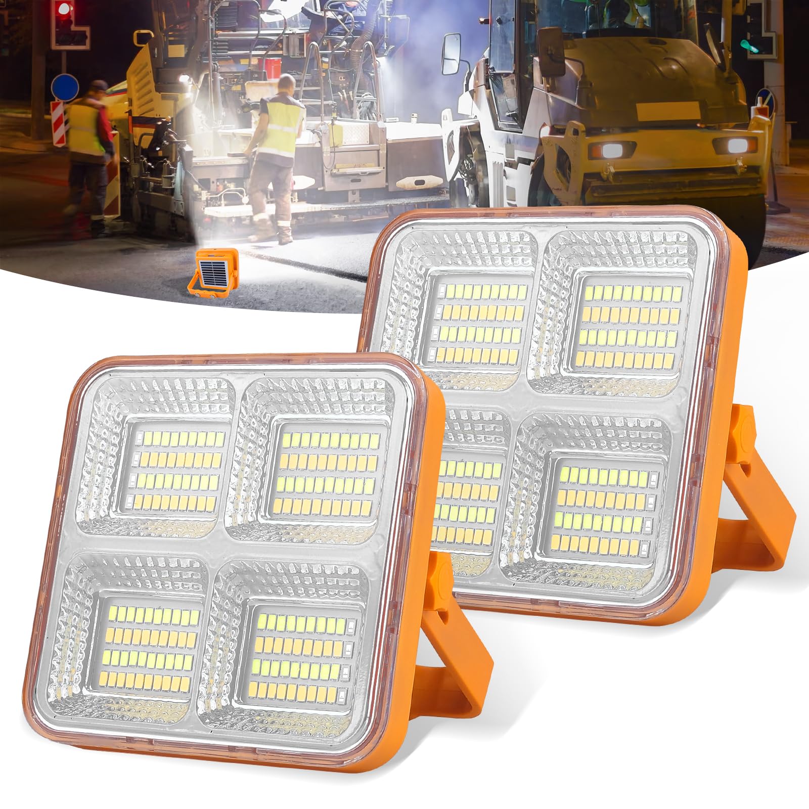 T-SUN 2 Packs Faro LED Ricaricabile 60W