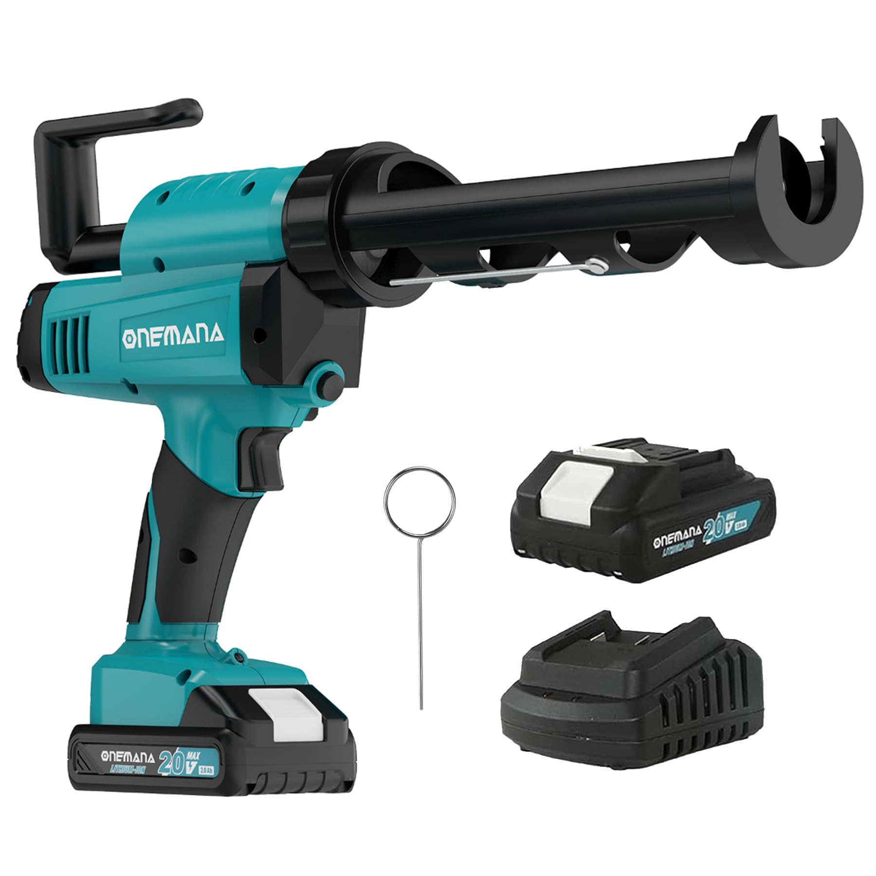 ONEMANA Pistola per Silicone Elettrica 20V 6 Velocità