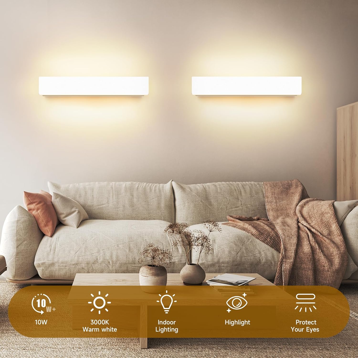 Kingwei 2 Lampade LED da Parete 10W Up Down - immagine 5