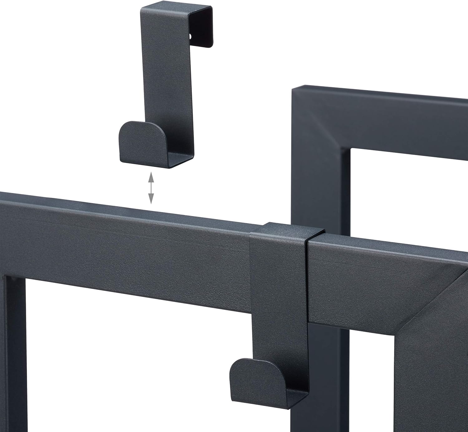 Relaxdays Scaffale Porta-Legna con 2 Ripiani, Antracite - immagine 6