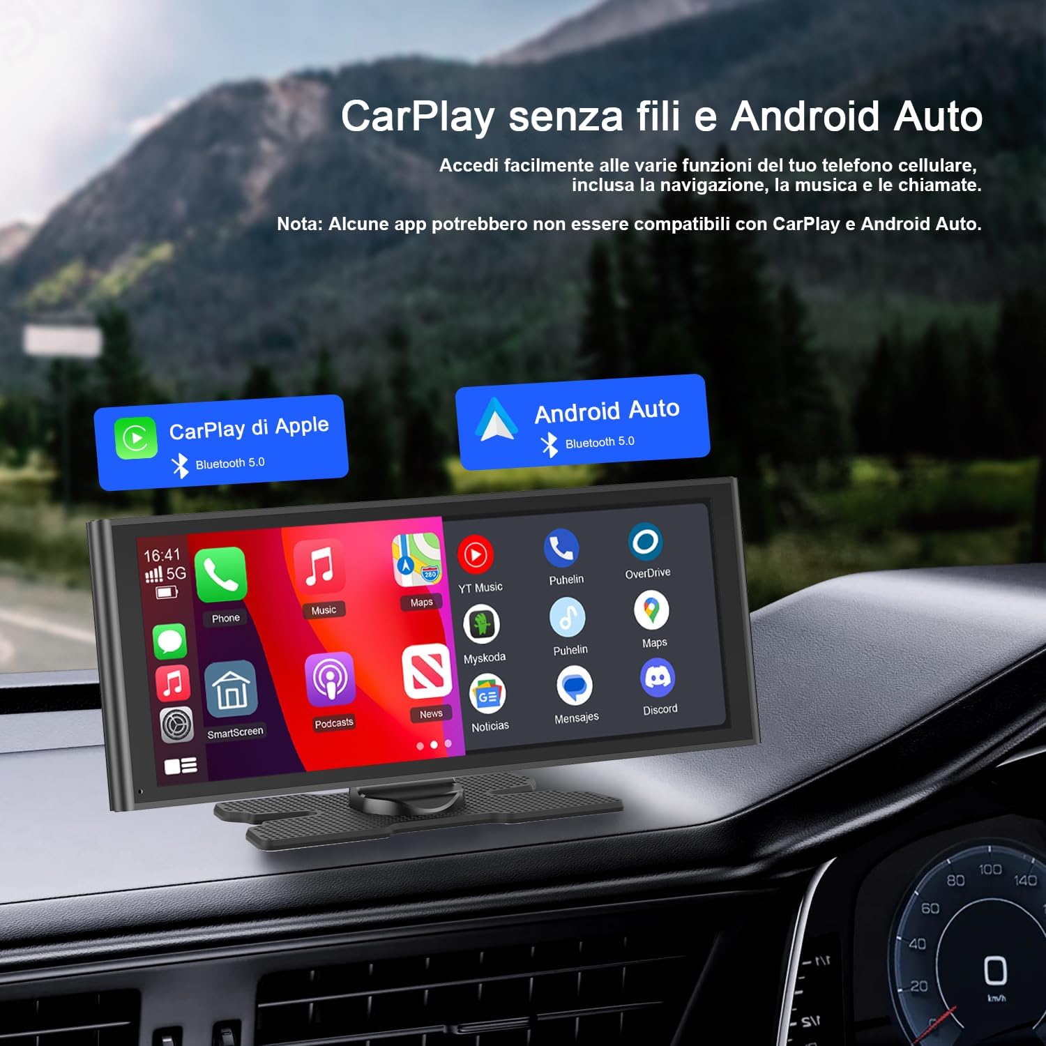 Avylet Carplay Wireless Android Auto - Schermo IPS 9.26" - immagine 2
