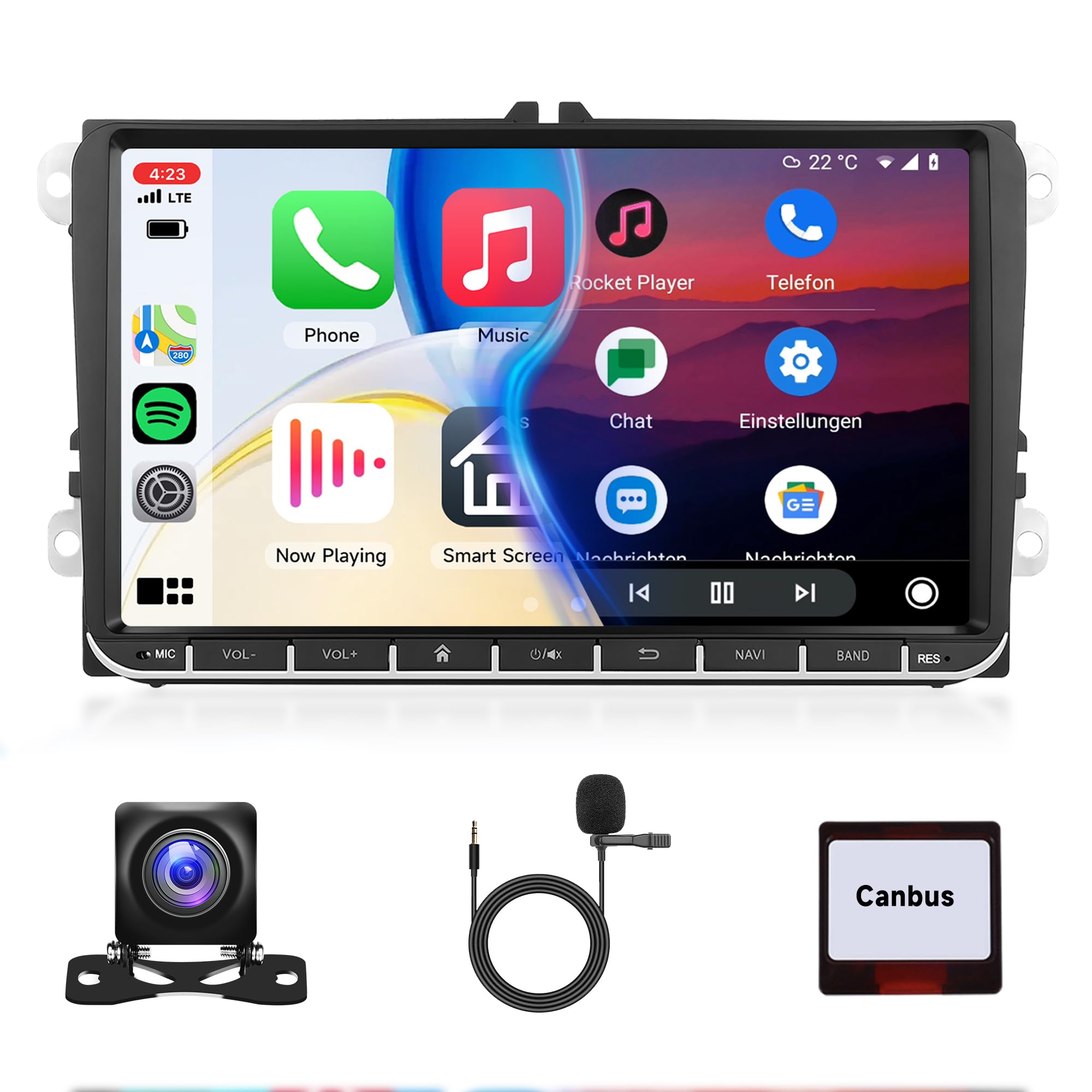 Android Autoradio 9" per VW Golf 5 6 Passat Polo Tiguan