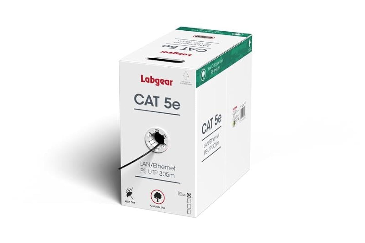 Labgear Cavo Ethernet Cat 5e UTP 305m, Rame Puro