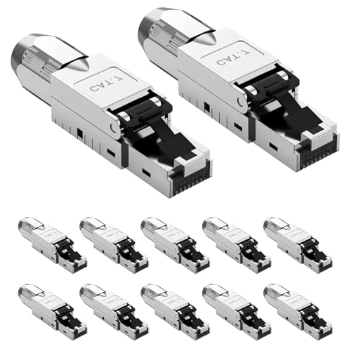 Ruizhi 12 Connettori di Rete CAT 7 RJ45