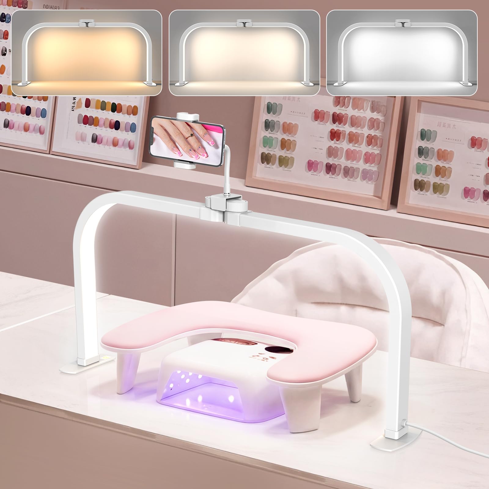 Lionvison Lampada Unghie LED Pieghevole 36W USB-C